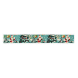 Retro Santa Wonderland Grosgrain Lint