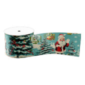 Retro Santa Wonderland Grosgrain Lint (Spoel)
