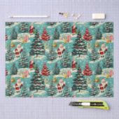 Retro Santa Wonderland Tissuepapier (Craft)