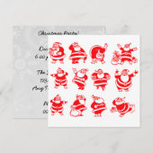 Retro Santas Kaart (Voorkant / Achterkant)