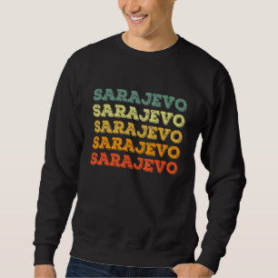 Retro Sarajevo Bosnië en Herzegovina Vintage Tra Trui