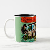 Retro Sarasota Florida Ansichtkaart Mok (Links)