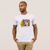 Retro Sarcastische Phrase 50s Huisvrouw Pop Kunst T-shirt (Voorkant volledig)