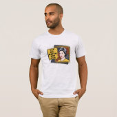 Retro Sarcastische Phrase 50s Huisvrouw Pop Kunst T-shirt (Voorkant volledig)