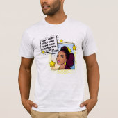 Retro Sarcastische Phrase 50s Huisvrouw Pop Kunst T-shirt (Voorkant)