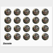 Retro Sardine Piloot Grappige Zee Sticker (Vel)