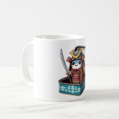 Retro Sardine Samurai Krijger Mok (Voorkant links)