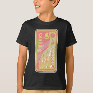 Retro-sardines-Poster T-shirt