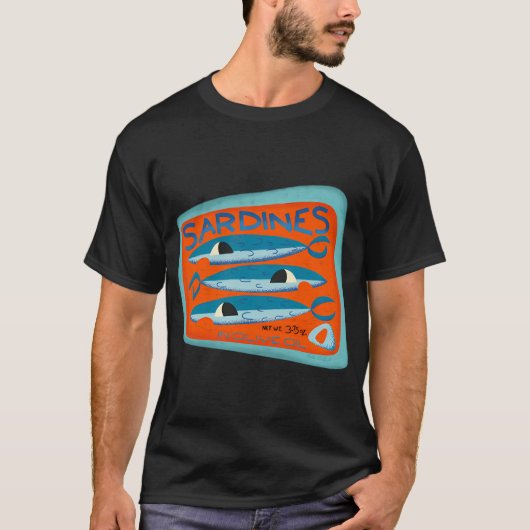 Retro Sardines T-shirt (Voorkant)
