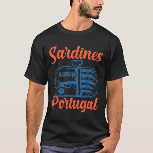 Retro Sardines Tinned Fish Graphic, Men Women Kids T-shirt (Voorkant)