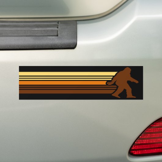 Retro Sasquatch Bumpersticker (Op auto)