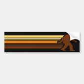 Retro Sasquatch Bumpersticker (Voorkant)