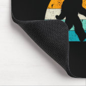 Retro Sasquatch Lover Doxie Wiener Dog Walker Bigf Muismat (Hoek)