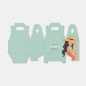 Retro Sassy Laatste Rodeo Roze Groene Bachelorette Bedankdoosjes (Uitgevouwen)