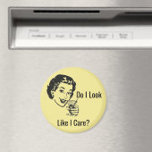 Retro Sassy Lady Design Magnet (Insitu (Vaatwasser))