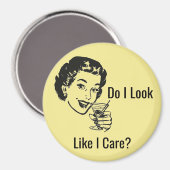 Retro Sassy Lady Design Magnet (Voorkant / Achterkant)