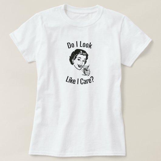 Retro Sassy Lady T-Shirt (Design voorkant)