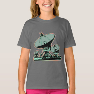 Retro Satellite Dish Grafisch T-shirt