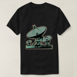 Retro Satellite Dish Grafisch T-shirt