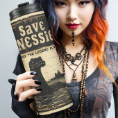 Retro Save Nessie Loch Ness Monster Thermosbeker