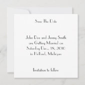 Retro SAVE THE DATE AANKONDIGING Makkelijk aan te  (Achterkant)
