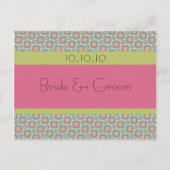 Retro Save the Date Aankondigingskaart (Voorkant)