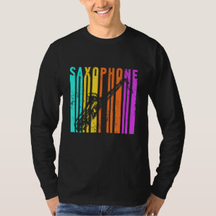 Retro Saxofoon Saxofonist Jazzband Musi T-shirt