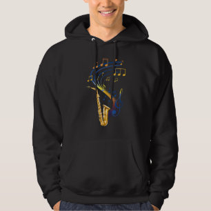 Retro Saxophone Jazz Music Saxofonist Saxofone n Hoodie