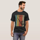 Retro Saxophone T-shirt (Voorkant volledig)