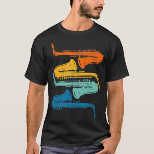 Retro Saxophone T-shirt