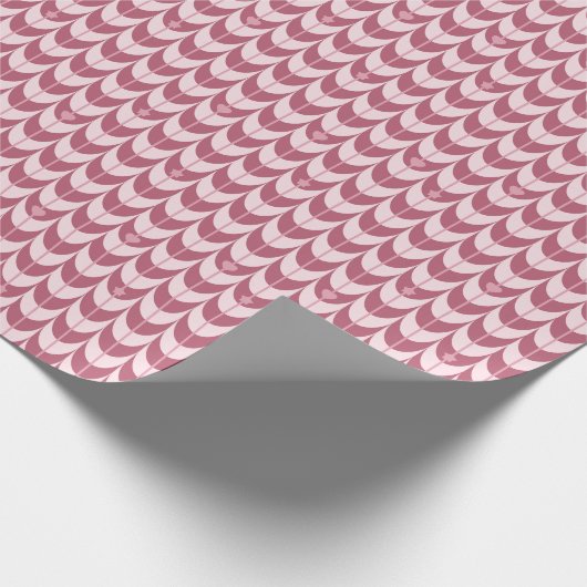 Retro Scallop Geometric Pattern Cadeaupapier (Hoek)
