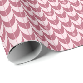 Retro Scallop Geometric Pattern Cadeaupapier