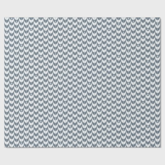 Retro Scallop Geometric Pattern Cadeaupapier (Vlak)