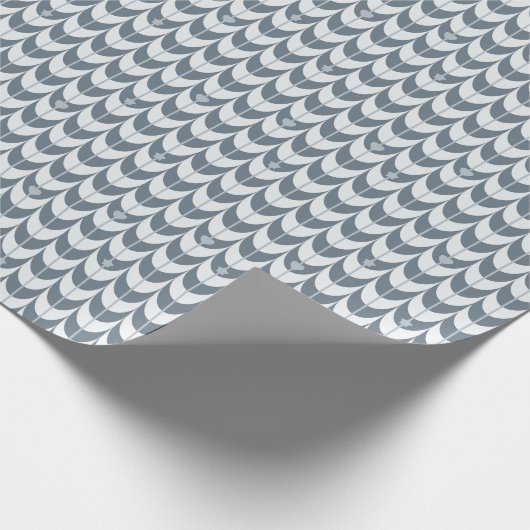 Retro Scallop Geometric Pattern Cadeaupapier (Hoek)