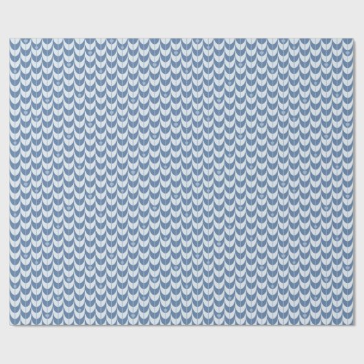 Retro Scallop Geometric Pattern Cadeaupapier (Vlak)