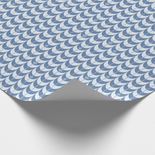 Retro Scallop Geometric Pattern Cadeaupapier (Hoek)