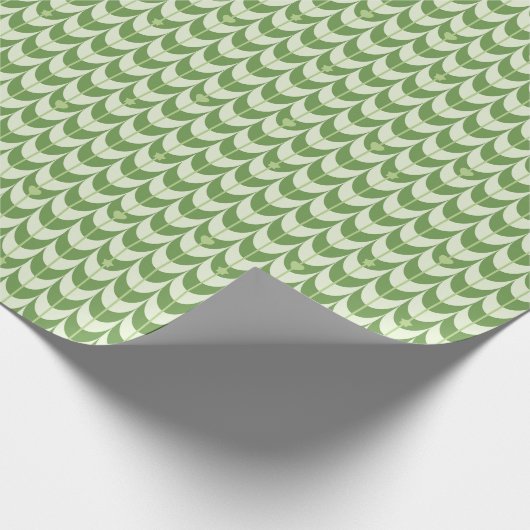 Retro Scallop Geometric Pattern Cadeaupapier (Hoek)