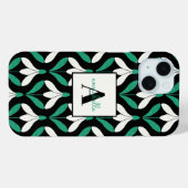 Retro Scandi Mid Century Modern Sneeuwdruppelpatro Case-Mate iPhone Case (Achterkant (horizontaal))