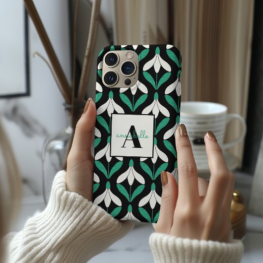 Retro Scandi Mid Century Modern Sneeuwdruppelpatro Case-Mate iPhone Case