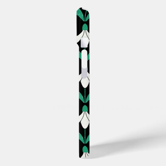 Retro Scandi Mid Century Modern Sneeuwdruppelpatro Case-Mate iPhone Case (Achterkant / Links)