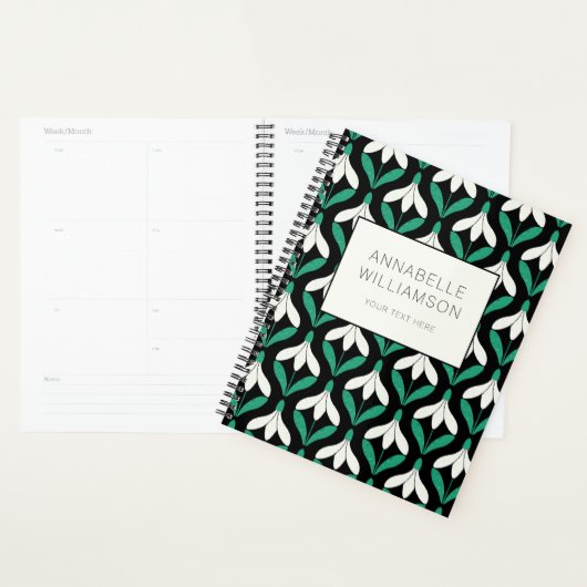 Retro Scandi Mid Century Modern Sneeuwdruppelpatro Planner (Display)