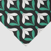 Retro Scandi Mid Century Modern Sneeuwdruppelpatro Tissuepapier (Detail)