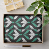 Retro Scandi Mid Century Modern Sneeuwdruppelpatro Tissuepapier (Geschenk)