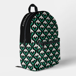 Retro Scandi Mid Century Modern sneeuwklokje patro Bedrukte Rugzak