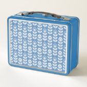 Retro Scandinavian Blue Pattern (Achterkant)