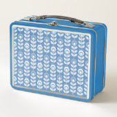 Retro Scandinavian Blue Pattern (Voorkant)