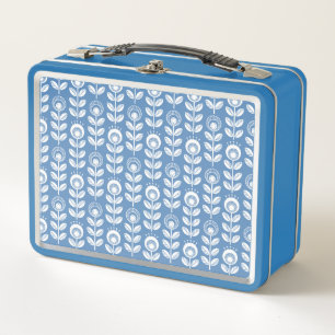 Retro Scandinavian Blue Pattern