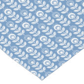 Retro Scandinavian Blue Pattern Korte Tafelloper (Hoek)