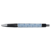 Retro Scandinavian Blue Pattern Pen (Voorkant)