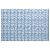 Retro Scandinavian Blue Pattern Stof (Fat Quarter)